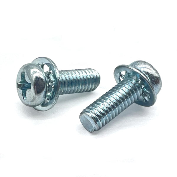 #6-32x1/4" Internal Tooth Sems Phillips Pan Head Machine Screws Zinc
