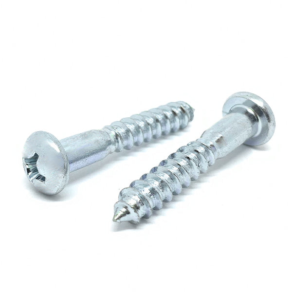 #6x1" Phillips Round Head Wood Screws Zinc Clear