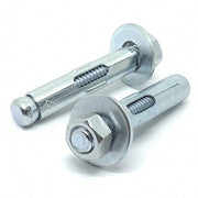1/2-13x2-3/4" Sleeve Anchor w/ Hex Nuts & Washers Zinc Clear Steel