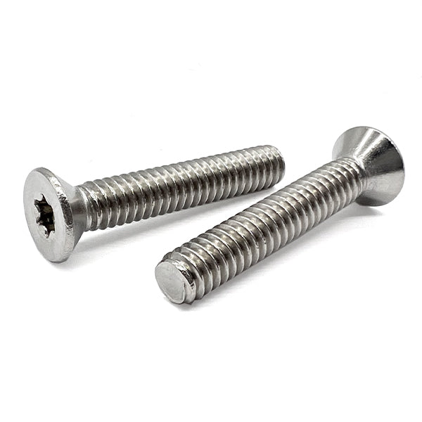 1/4-20x1-1/2" 18-8 Stainless Steel Star Drive Flat Head Machine Screws