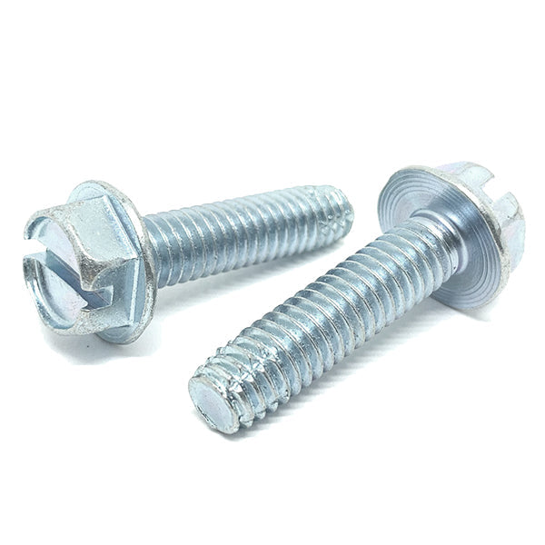 #10-24x1/2"   Slotted Hex Washer Head Type F Thread Cutting Screws Zinc