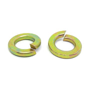 9/16" Alloy Split Lock Washers Zinc Yellow