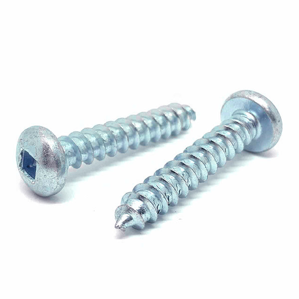 #6x5/8" Square Pan Head Type AB Self Tapping Sheet Metal Screws Zinc