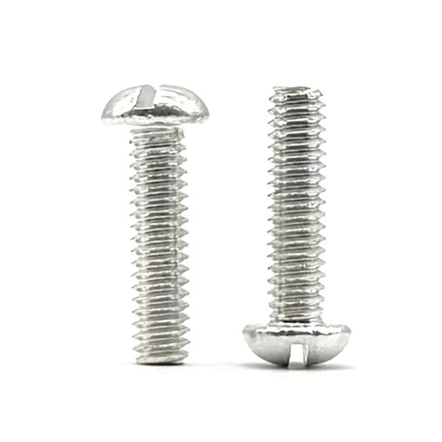 #10-24x3/4" Aluminum Slotted Round Head Machine Screw
