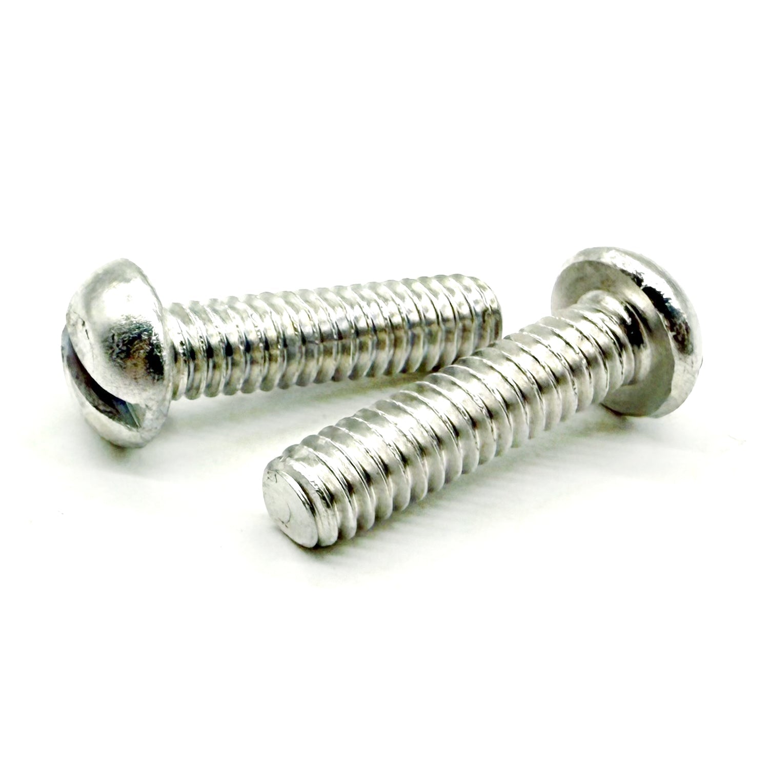 #10-24x1/2" Aluminum Slotted Round Head Machine Screw