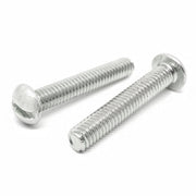#10-24x1/2" Stainless Steel Slotted Round Head Machine Screws Steel