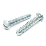 #10-32x1/4" Slotted Round Head Machine Screws Steel Zinc