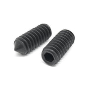 M8-1.25x16 Class 45H Cone Point Allen Socket Set Screws Black Oxide