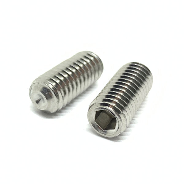 M12-1.75x20 Stainless Steel A2 Cup Point Allen Socket Set Screws