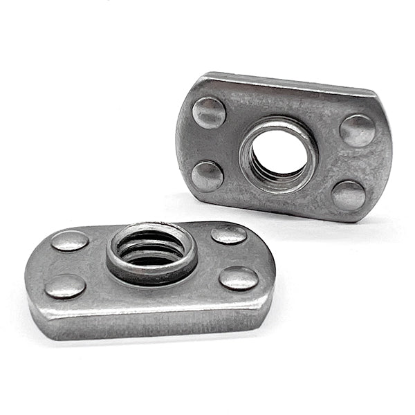 M8-1.25 4 Prong Spot Weld Nuts