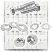 1/4"-20 Coarse 18-8 Stainless Steel Hex Cap Screws, Nuts, & Washers - 1148 PCS