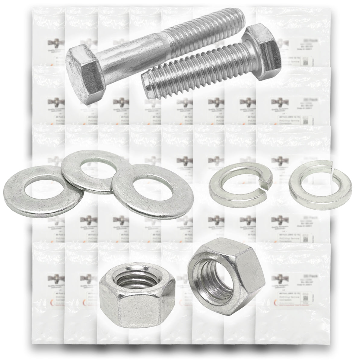 5/16"-24 Fine 18-8 Stainless Steel Hex Cap Screws, Nuts, & Washers - 1078 PCS