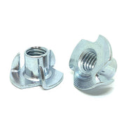 3/8"-16x7/16" Steel 3 Prong T Nuts Zinc Clear
