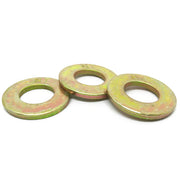 1" USS Grade L-9 Flat Washers USA Zinc Yellow