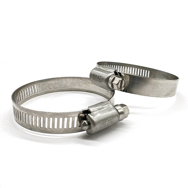 #12 Worm Gear Hose Clamp 304 Stainless w/ 5/16" Slotted Screw