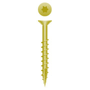 #10 Strong-Point Flat Head w/Nibs 10 x 3-1/2, T-25,Coarse, Type '17', Zinc Yellow