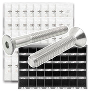 Stainless Steel Flat Head Socket Cap Screws - 1656 PCS