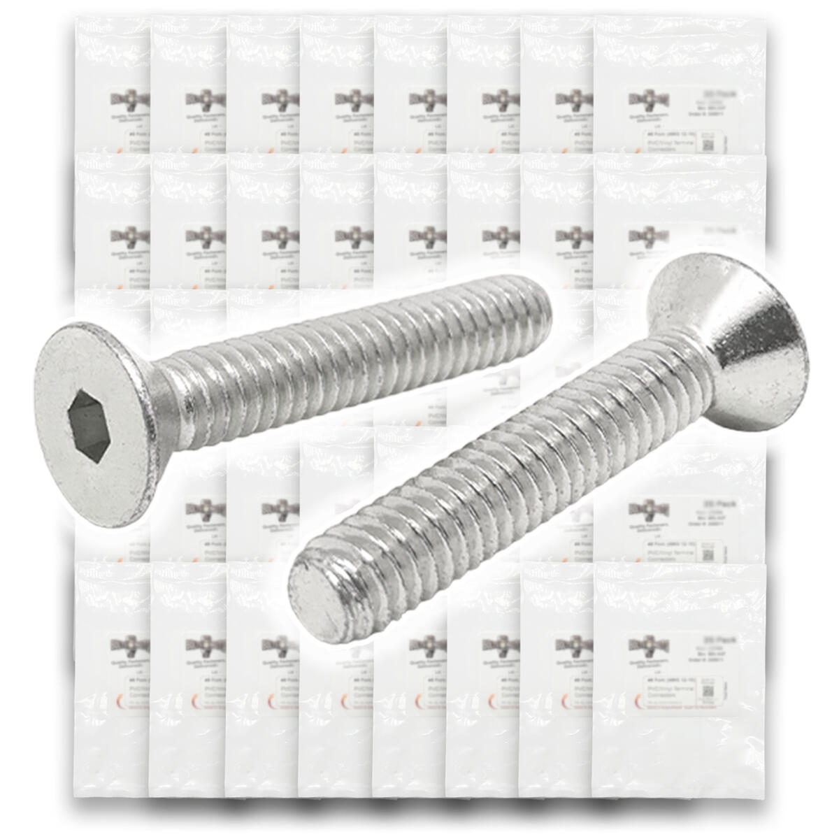 Metric A4-70 Stainless Steel Flat Socket Screws - 608 PCS