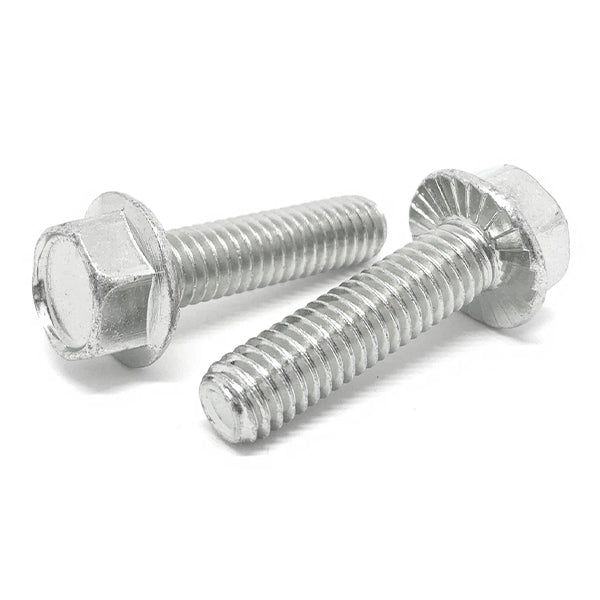 1/4-20x1-1/2" 18-8 Stainless Steel Serrated Hex Flange Bolts