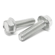 1/4-20x1-1/4" 18-8 Stainless Steel Serrated Hex Flange Bolts