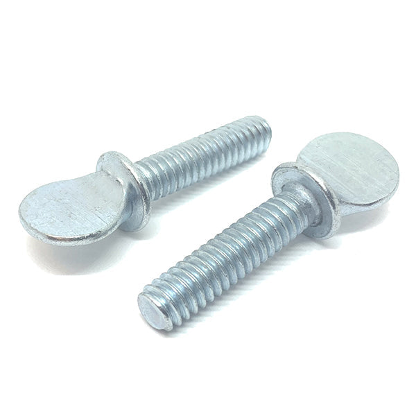 #10-24x3/4" Spade Shoulder Type Thumb Screws Zinc