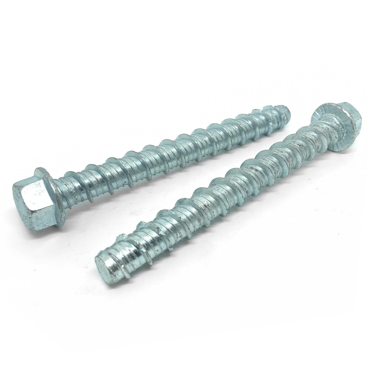3/8x4" Tapking Heavy Duty Hex Washer Concrete Screws Zinc