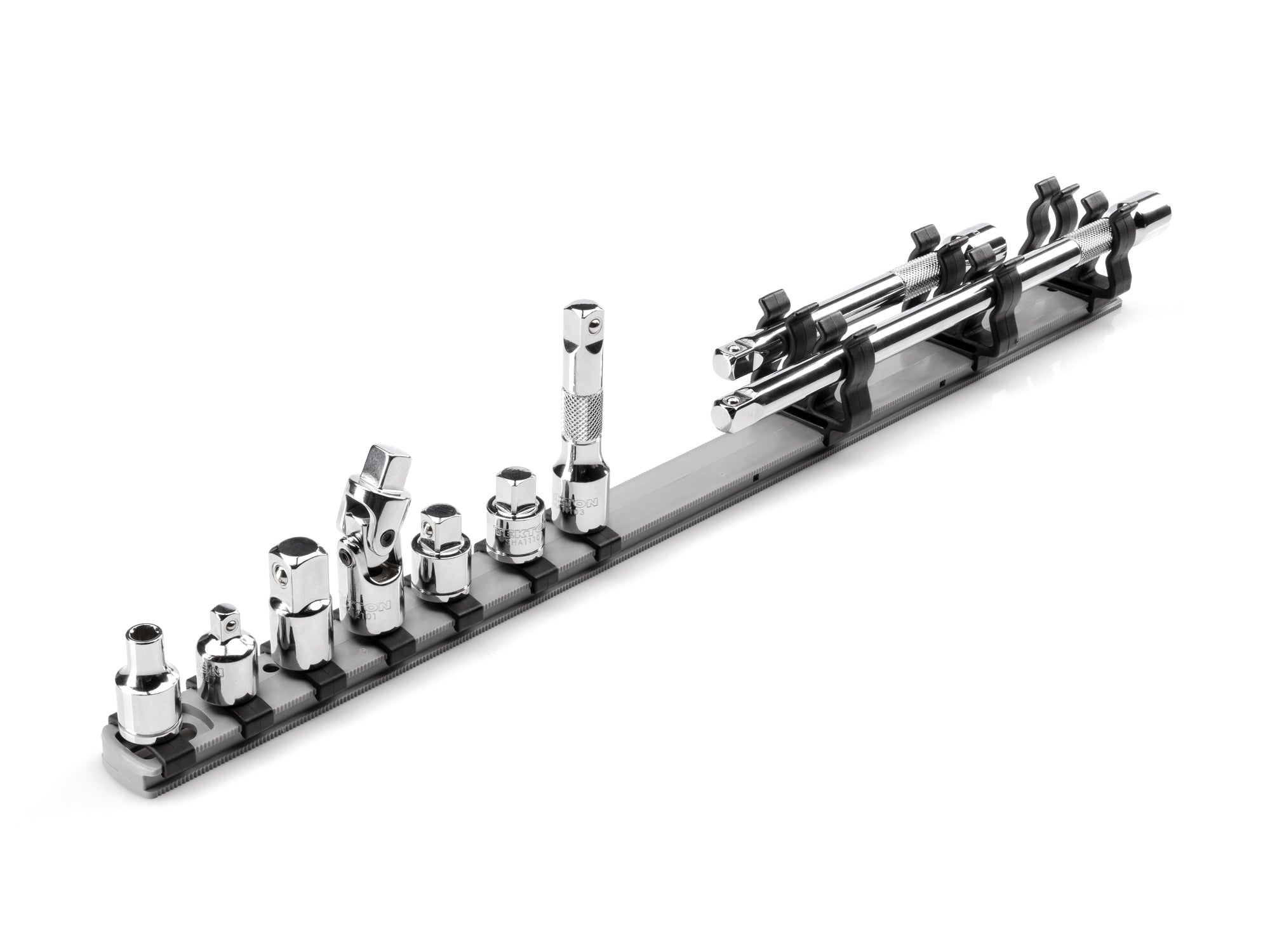 3/8 Inch Drive Extension and Accessory Set with Rail (9-Piece)