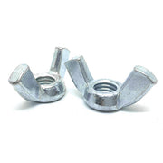 1/4"-20 Steel Wing Nuts Zinc Clear
